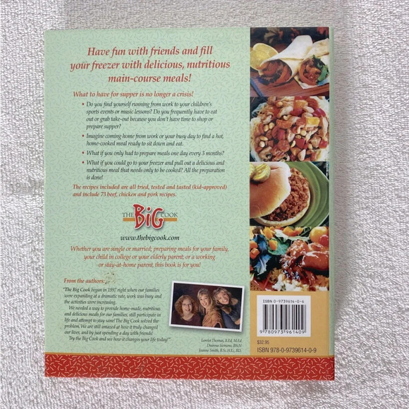 The Big Cook Hard Cover Cook Book Prepare 200 Meals In  One Day - Picture 2 of 11
